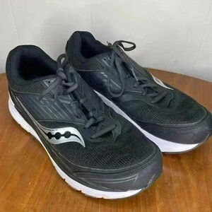 Saucony Echelon 8 Womens Running Walking Shoes Black Sneakers Sz 11 Wide